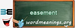 WordMeaning blackboard for easement